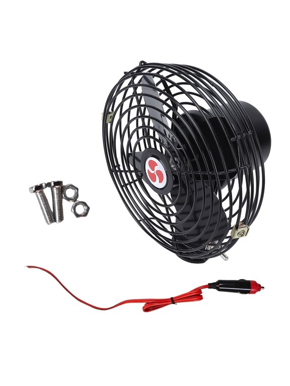Commercial Grade 8 Inch Vehicle Fan 12V 24V Cooling Systems With Vibrations Reduction Suitable For Trucks Buses Boats