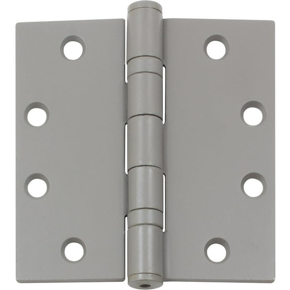 Commercial Grade Ball Bearing Hinge, 4-1/2 Inches, Square Corner, .134 Gauge, Primed Gray by Stone Harbor Hardware
