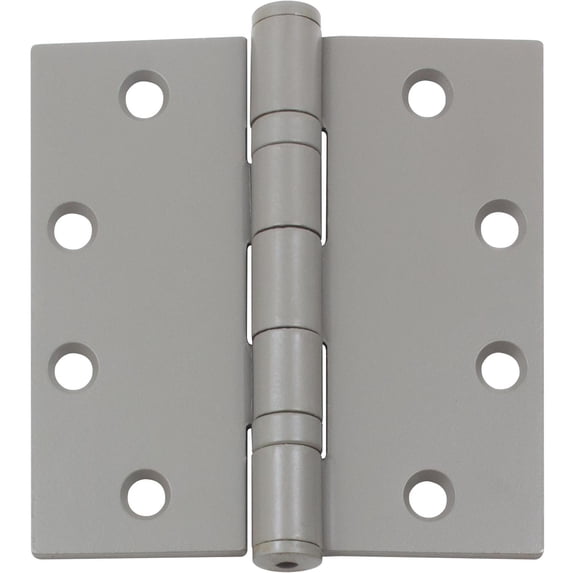 Commercial Grade Ball Bearing Hinge, 4-1/2 Inches, Square Corner, .134 Gauge, Primed Gray by Stone Harbor Hardware