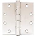 thumbnail image 1 of Commercial Grade Ball Bearing Hinge, 4-1/2 Inches, Square Corner, .134 Gauge, Satin Stainless Steel by Stone Harbor Hardware, 1 of 1