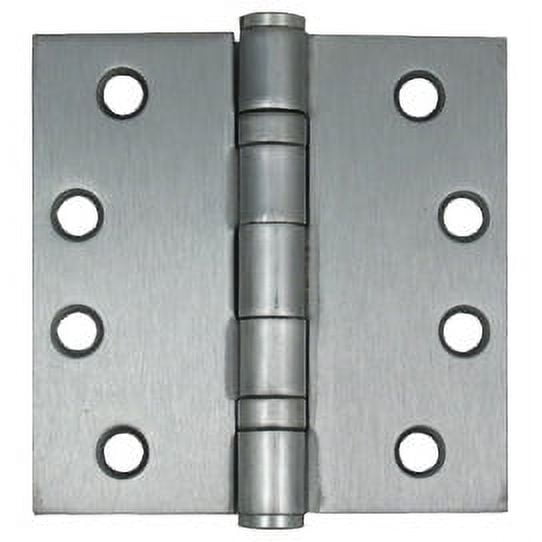 Commercial Grade Ball Bearing Hinge, 4 Inches, Square Corner, .129 Gauge, Satin Chrome by Stone Harbor Hardware
