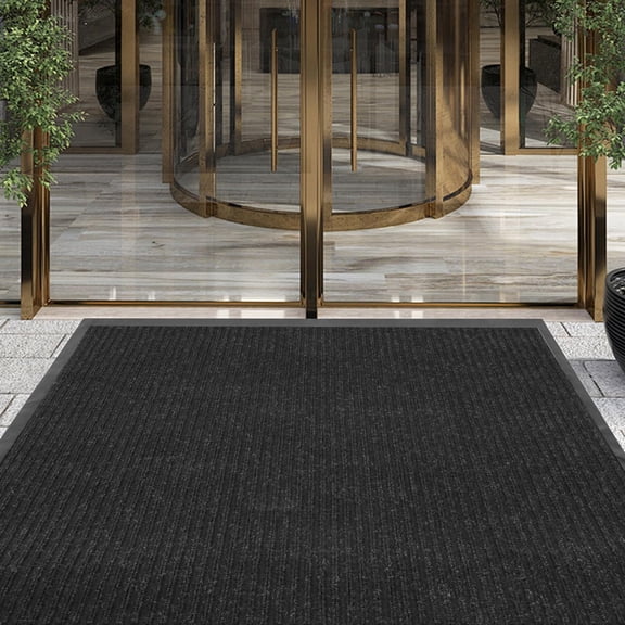 Commercial Grade Door Floor Mat 3' x 10' Black