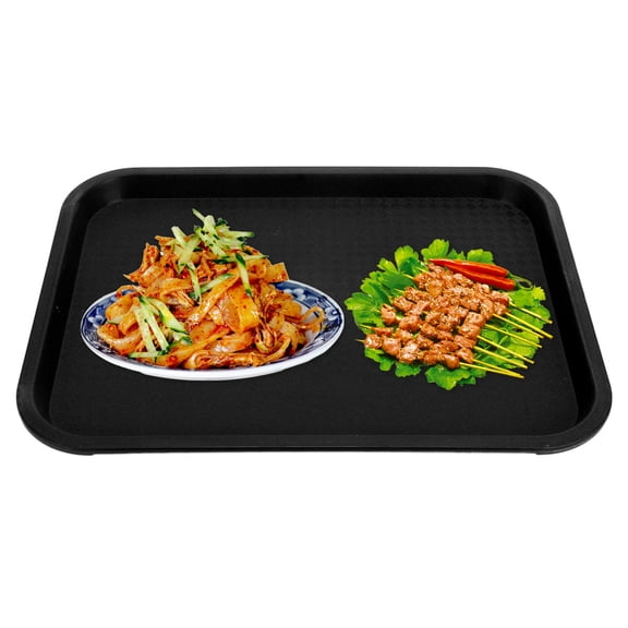 Commercial Grade Food Tray, Stable, Easy,Grip Design, Perfect For Cafeterias  Quick Service, 35x27cm