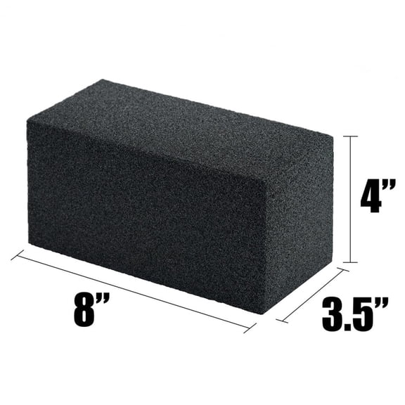 Commercial Grade Griddle Cleaning Stone 12 Pack, Heavy Duty Pumice Grill Cleaning Brick for Restaurant Flat Top Grills, Non-Toxic Scratch-Free BBQ Grease Remover Blocks