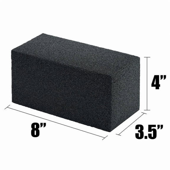 Commercial Grade Griddle Cleaning Stone 12 Pack, Heavy Duty Pumice Grill Cleaning Brick for Restaurant Flat Top Grills, Non-Toxic Scratch-Free BBQ Grease Remover Blocks