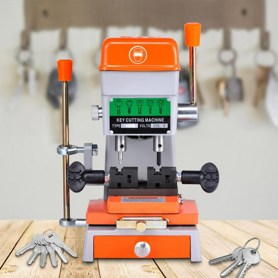 Commercial-Grade Key Duplicating Machine 110V - Vertical Design for Precise Home/Car Key Copying