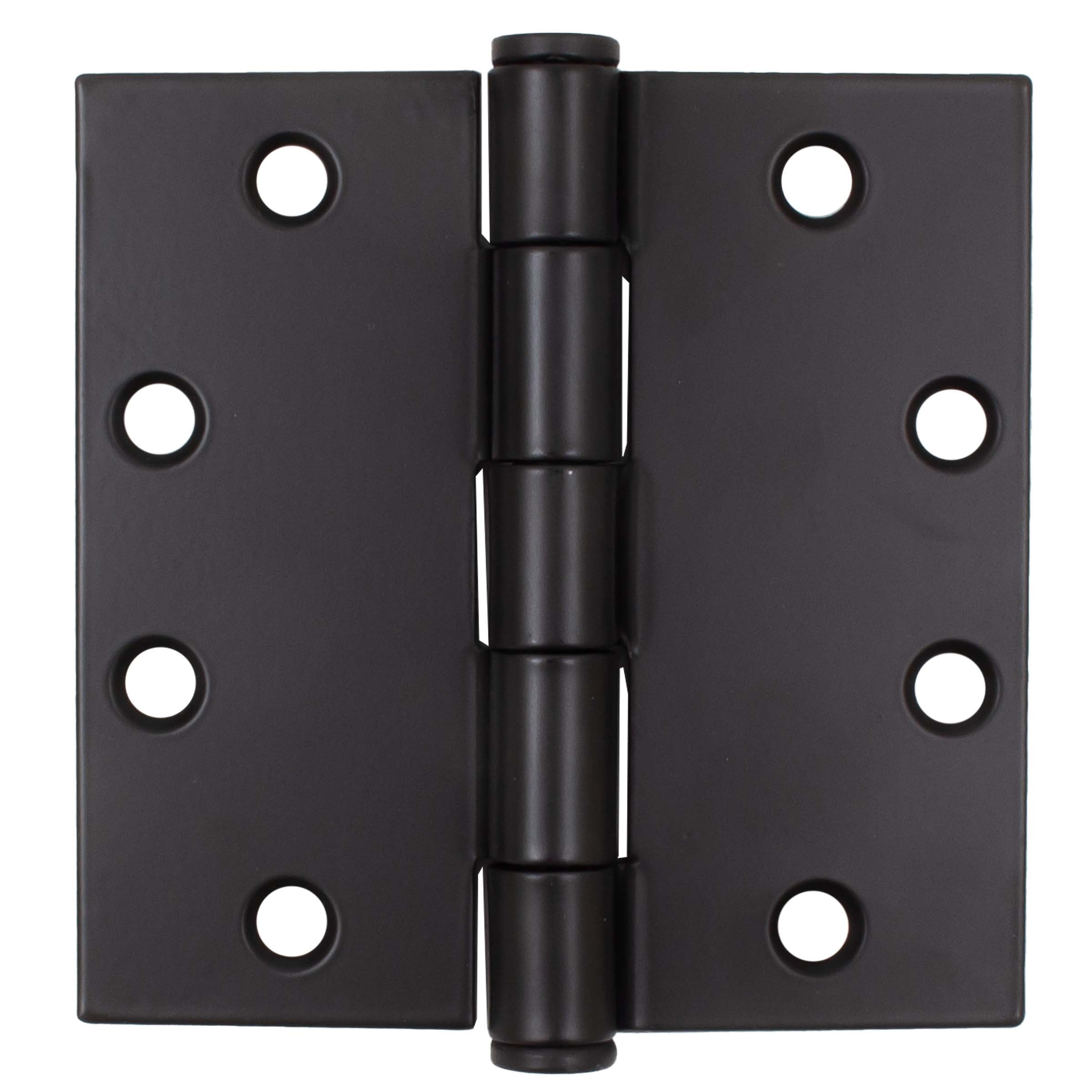 Matte Black 4 1/2-Inch Steel Plain Bearing Door Hinge