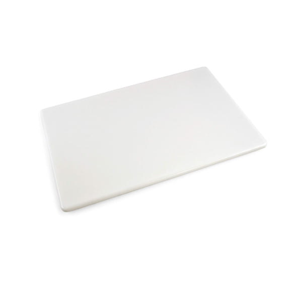 Commercial Grade Plastic Cutting Board 18 x 12 x 1/2 Thick High Density White Poly, NSF Certified and Dishwasher Safe for Food Service