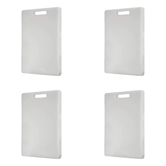 Commercial Grade Cutting Board, Thick High Density White Poly, NSF Certified & Dishwasher Safe, Large 11.8" Chopping Board with Easy Grip Handle for Kitchen & Food Service