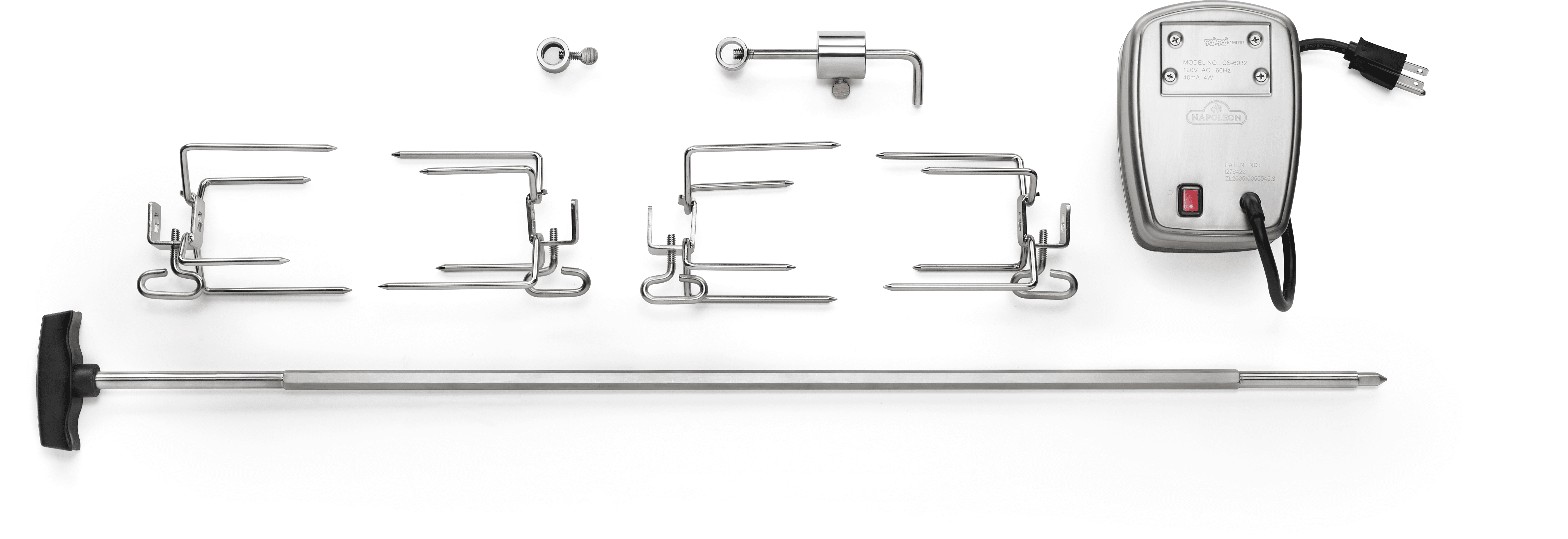Commercial Grade Rotisserie Kit for Large Grills