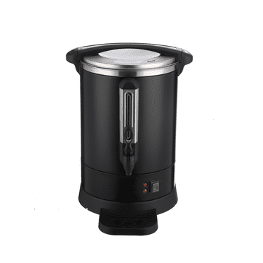 Commercial Grade Stainless Steel Coffee Urn 110 Cup Large Coffee Maker 14L Quick Brew Commercial Coffee Percolator Electric for Gatherings Black
