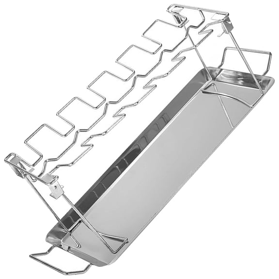 Commercial Grade Stainless Steel Ribs Roaster Tool for Outdoor Cooking Event