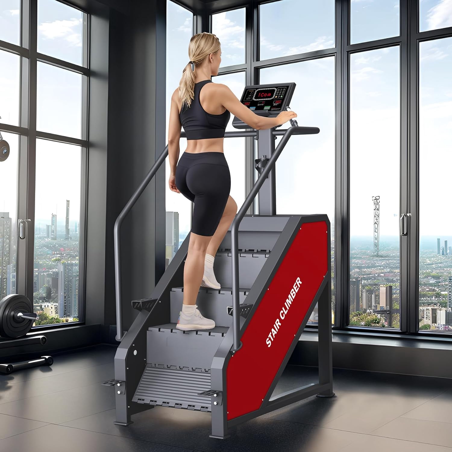 Commercial Grade Stair Stepper Machine with 15 Resistance Levels, 660 ...