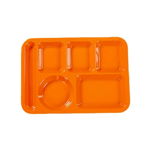 Commercial Grade Tableware Heat Imitation Porcelain Compartment Fast Food Trays Ideal for School and Unit Canteens