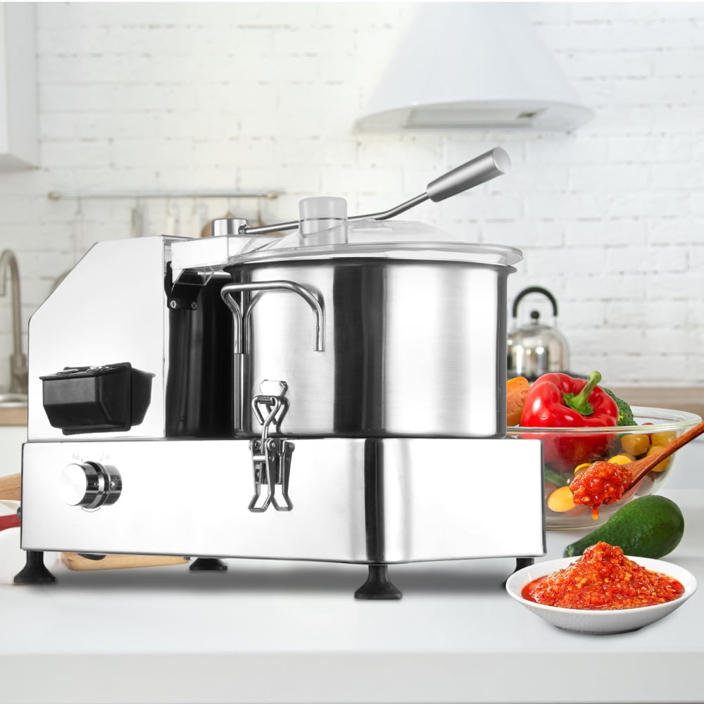 Commercial-Grade Variable Speed Food Processor with 8QT Stainless Steel Bowl - Heavy-Duty Vegetable Chopper & Meat Grinder for Professional Kitchens