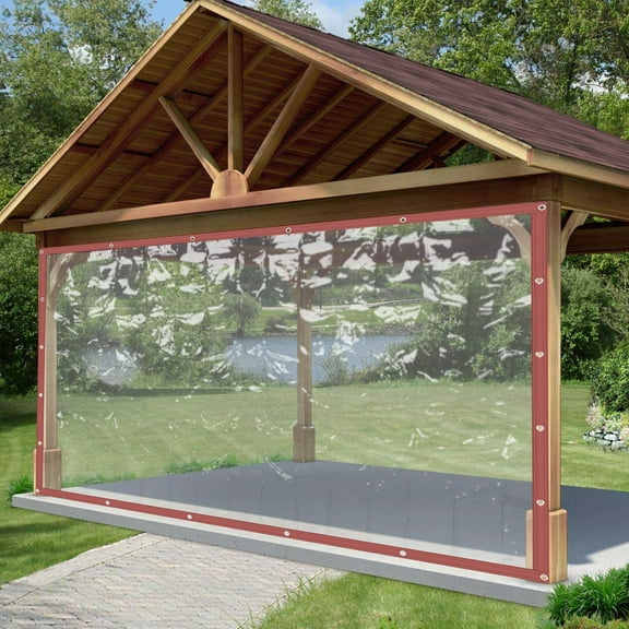 Commercial Grade Waterproof PVC Clear Curtain Awning Canopy Patio Enclosure US
