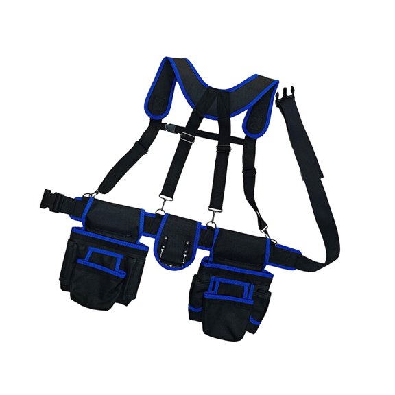Commercial Grade Waterproof Tool Holder With Robust Alloy Hooks And Broad Shoulder Straps For Mechanics