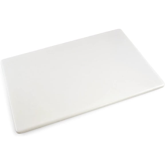 Commercial Grade White Cutting Board - 24 x 18 x 0.5 Inch Extra Large, Superior HDPP Plastic is NSF Approved for Food Service and Kitchens