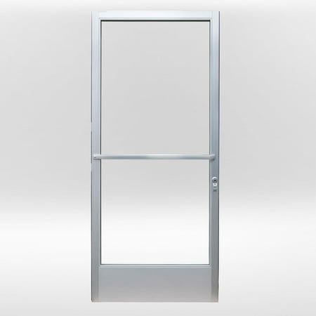Commercial Graded Storefront Aluminum Door – Glass Door – Emergency Exit Door – Pull/Push Door – Store Door -Heavy Duty (Glass Not Included) (Right Hand)