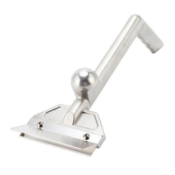 Commercial Griddle Scraper Heavy Duty Barbecue Grill Cleaning Tool Versatile Detachable Guard Casting Aluminum 15.7x5.9inch