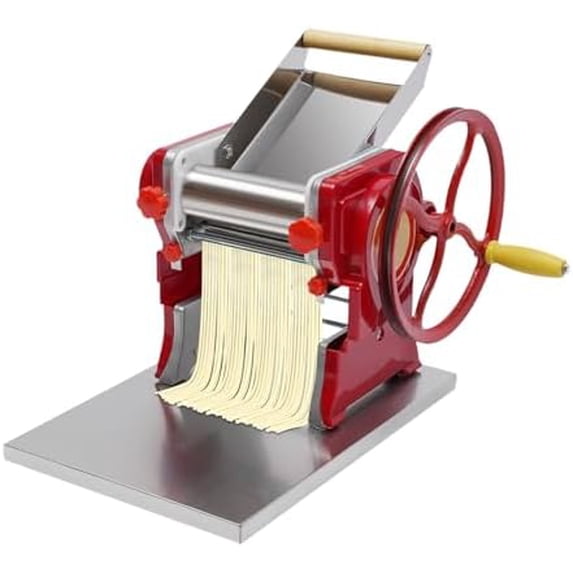 Picture of Commercial Hand-Cranked Noodle Machine,Adjustable Thickness Settings ...