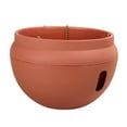 thumbnail image 1 of Commercial Hanging Planter Basket Rattan Style Water Barrier System 8.27 Inch Plastic Self-Draining Pot Root Health Protection Garden Decor(Red), 1 of 6