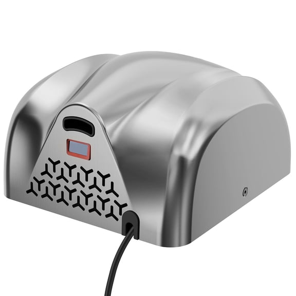 Commercial Heavy Duty Hand Dryer 1300W Automatic High Speed Stainless Steel Warm Air Blower 120V Plug In Hardwired Dual Power Options for Business Restrooms