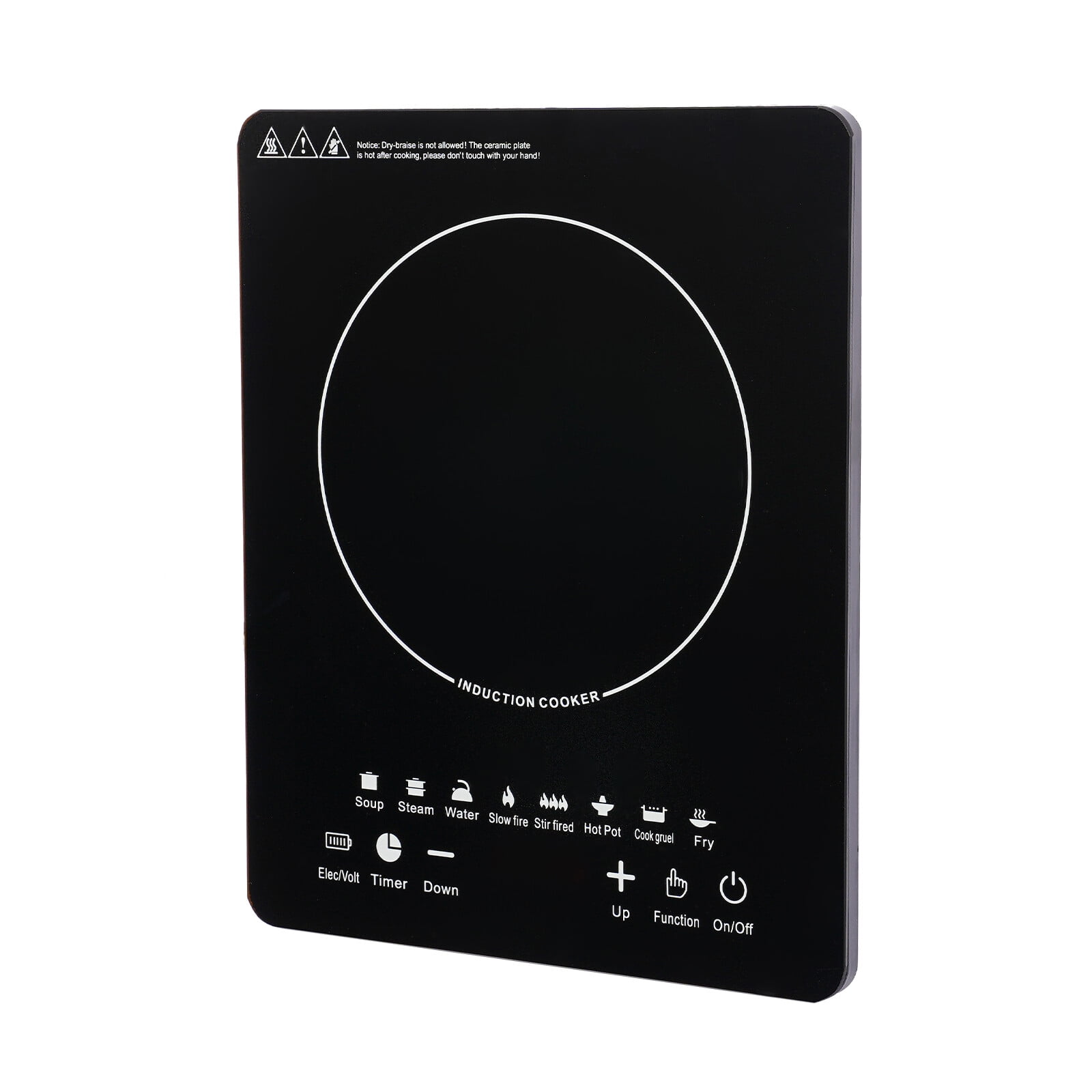 Commercial & Home Induction Cooker - 8 Power Levels Timer Function for Restaurant & Backyard
