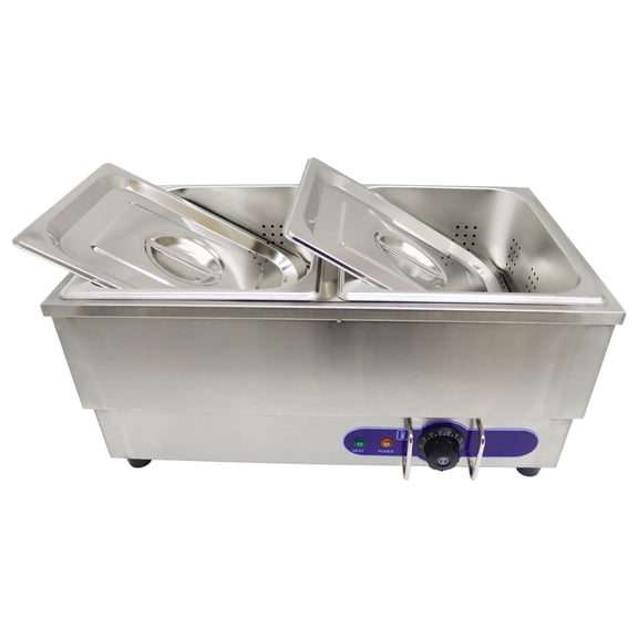 Commercial Hot Dog Steamer and Bun Bread Warmer Stove Bain Marie Bakery Buffet Steam Heater 0-203