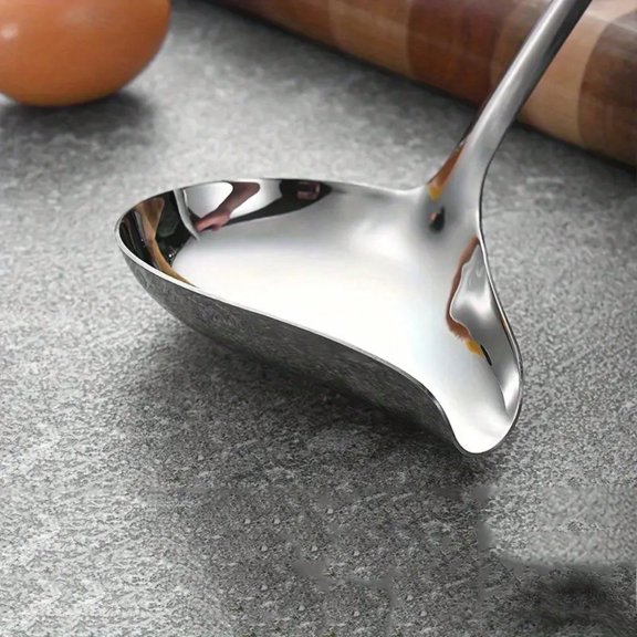 Commercial & Household Kitchen Spoon, Long-Handled Duckbill Spoon, Easy-to-Clean Design, Multipurpose Utensil for Cooking & Serving