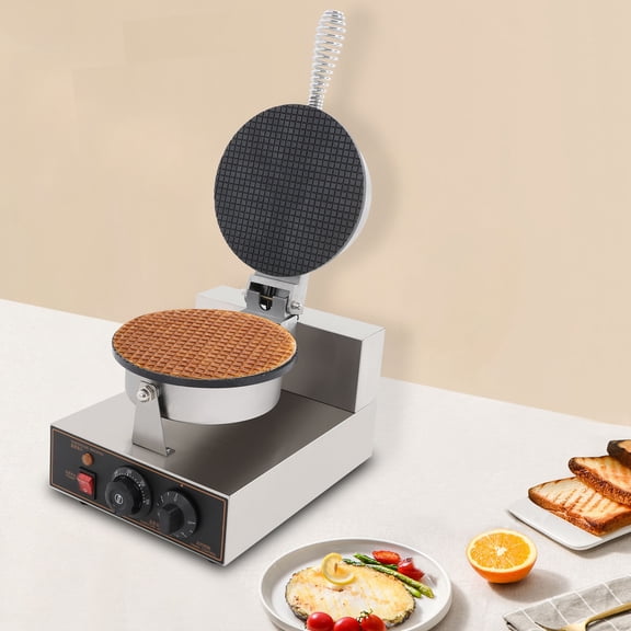 Commercial Ice Cream Cone Machine Waffle Cone Maker 110V Stainless Steel