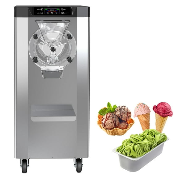 Commercial Ice Cream Maker, 2000W 4.8-6.3 Gal/Hr Hard Serve Ice Cream Machine with Pre-cooling, Auto Clean, Display Screen, Perfect for Restaurants Snack bar Supermarkets