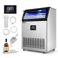 TITTLA Commercial Ice Maker, 265lbs/24H, 55lbs Storage, BuiltIn for
