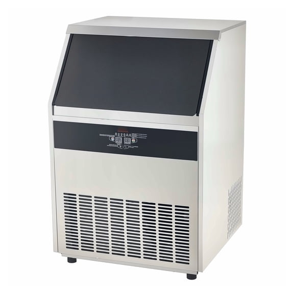 Commercial Ice Maker 440lbs/24H Freestanding Machine - 160 Ice Cubes - Auto Self-Cleaning - Electric Drain Pump - Light Commercial Use
