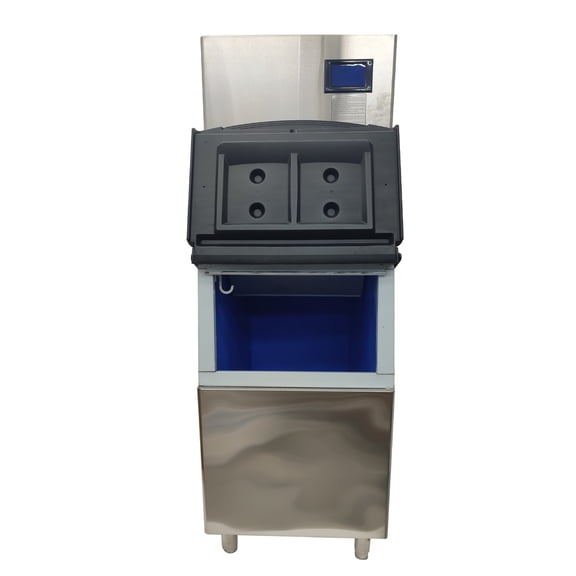 Commercial Ice Maker Air Cooling Ice Machine 110V 550lbs/24H 220lbs Ice Storage Capacity