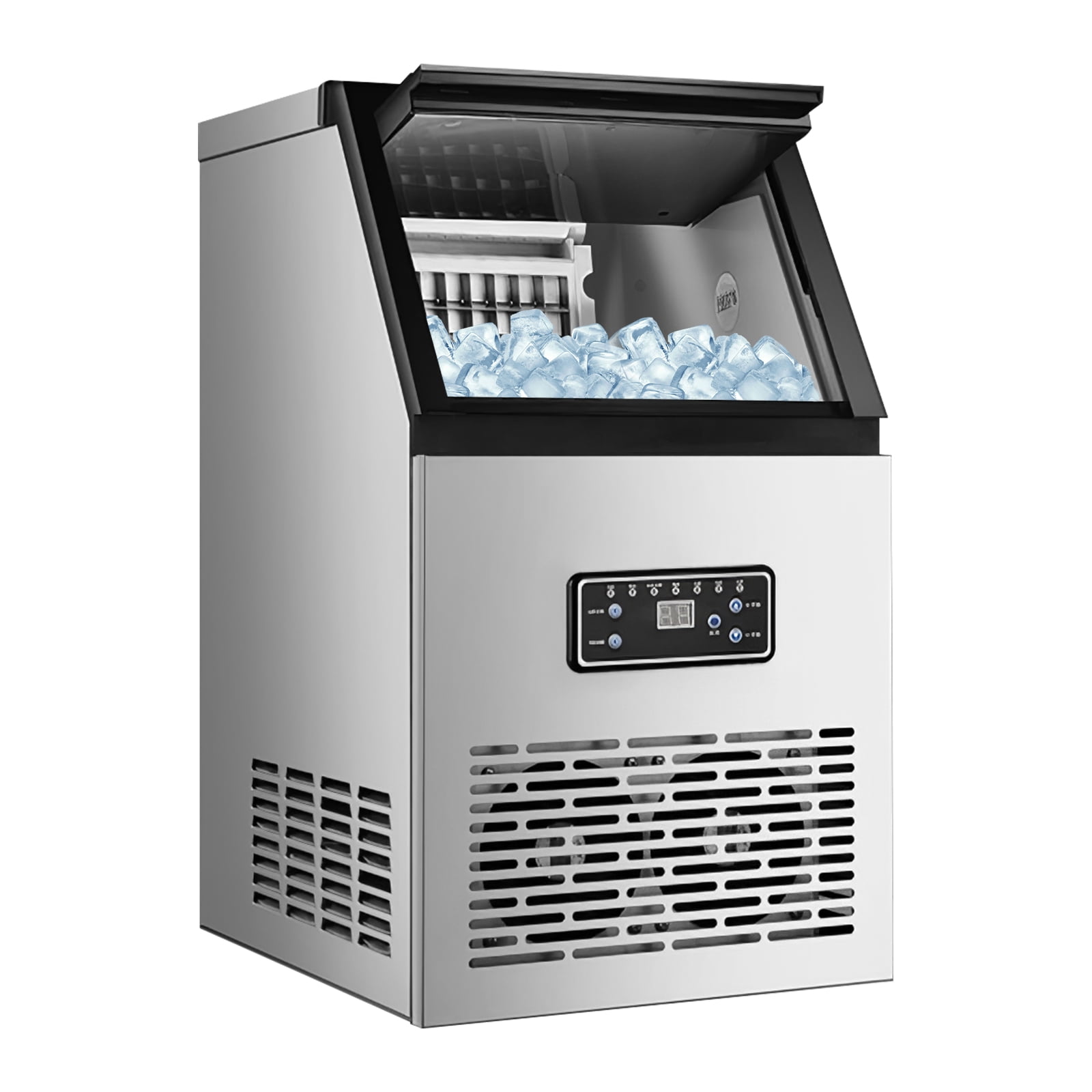 SYCEES Portable Nugget Ice Maker for Countertop, 33lbs/24h, 5lbs