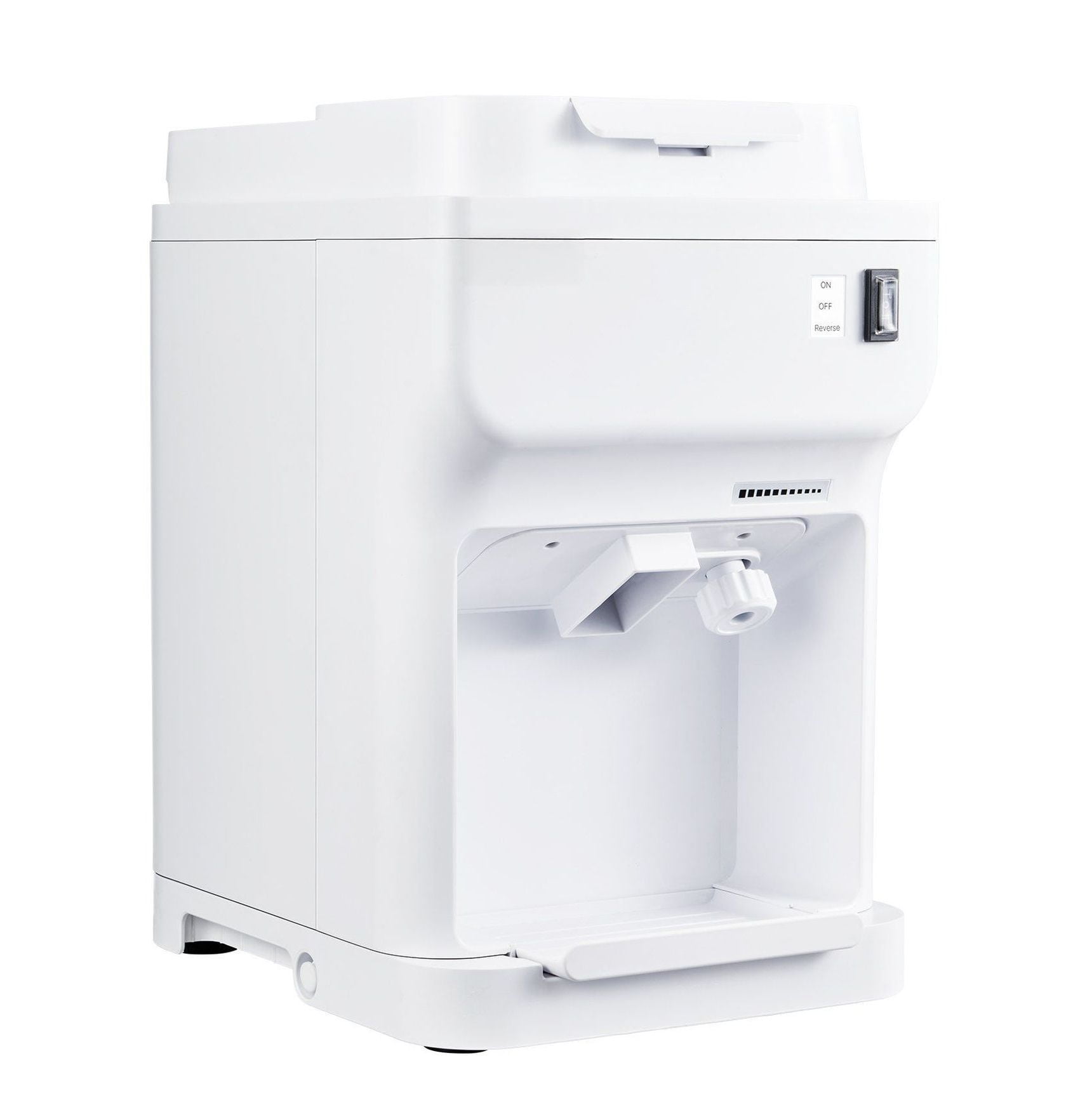 Commercial Ice Shaver 220LBS/H Electric Snow Cone Maker, Ice Crusher Machine, Adjustable Fineness, Large Capacity, White