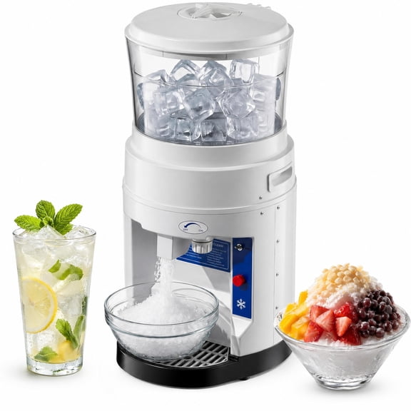 Commercial Ice Shaver Crusher, with 5.07LBS Hopper, 265LBSLBS/H