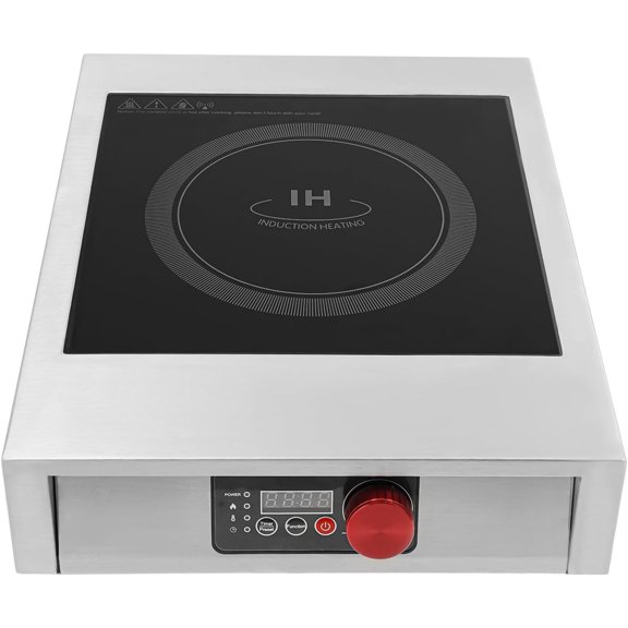Commercial Induction Cooktop 3500W Portable Induction Cooktop Tabletop Induction Cooker with LED Display for Home Kitchens Backyard Cooking RVs Black