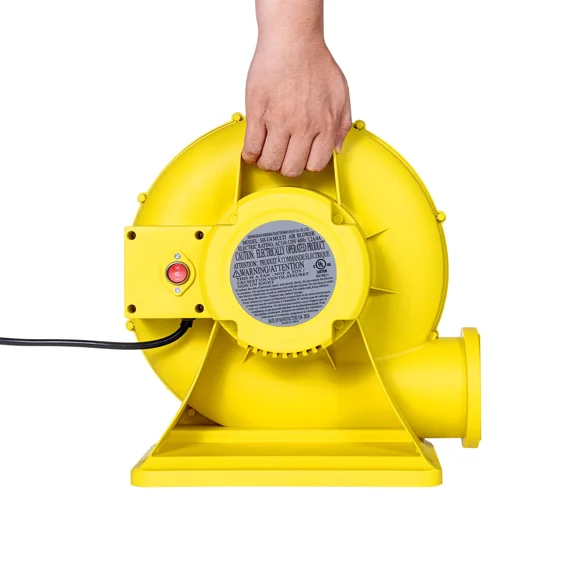 Commercial Inflatable Blower 380W 450W 0.5 0.6HP Electric Air Pump Fan for Bounce House Waterslides Yellow