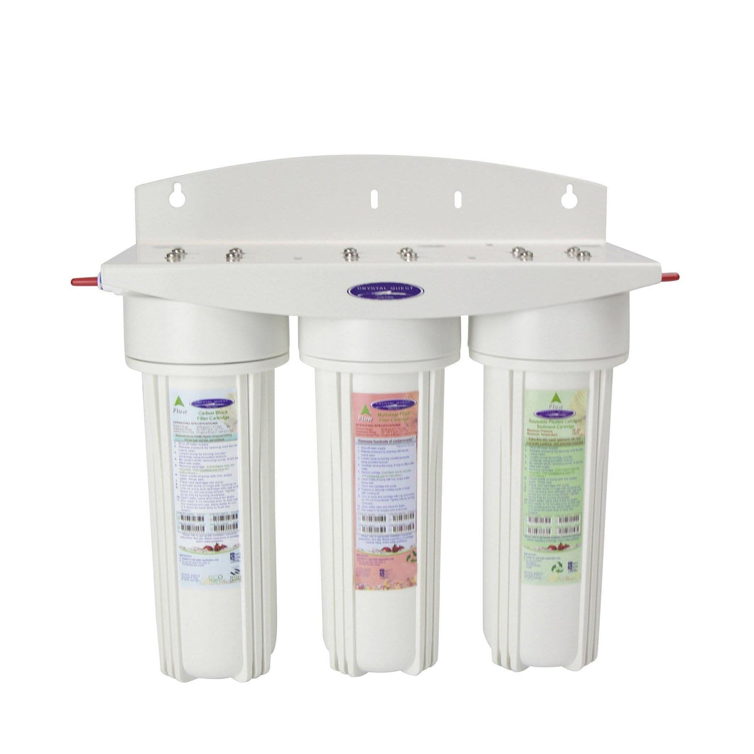 Commercial Inline SMART Water Filter Triple Inline Filters 10000 gallons Multistage PLUS
