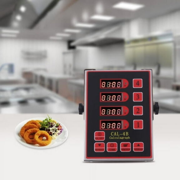 Commercial Kitchen 4 Channels Digital Timer Deep Fryer Timer Food Cooking Timer