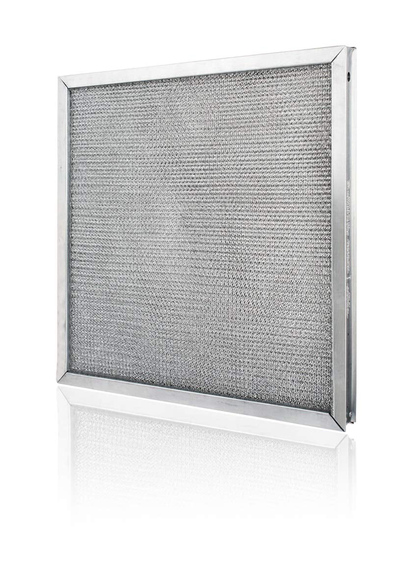 Commercial Kitchen Make Up Air (MUA) and Supply Fan Metal Mesh Air Filters- Used in Heater and Supply Fan Intakes (Two Pack of 16" x 25" x 1")