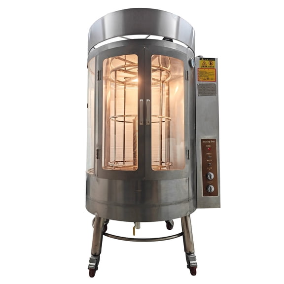 Commercial LPG Duck Roasting Machine Rotating Poultry Rotisserie Oven 482F 220V