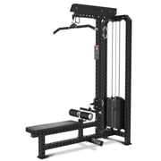 Commercial Lat Pulldown and Low Row Machine 2 in 1, Classic Lat Pulldown/Low Row Combo with 220LBS Weight Stack, Commercial Grade Home Gym Fitness Machine for back, shoulders, biceps Strength Trai