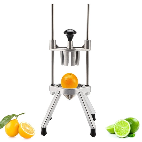 Commercial Lemon & Lime Wedge Slicer Cutter, 4/6/8/12 Wedges, Aluminum & Stainless Steel Blade, Lime Color, Manual, Kitchen & Restaurant Use