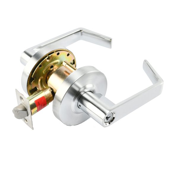 Commercial Lever Door Lock - Heavy-Duty Locking Door Handle, ADA Door Handles, Cylindrical Lever Lock, Non-Handed Grade 2 Industrial Door Handle, 26D Satin Chrome, Classroom Function