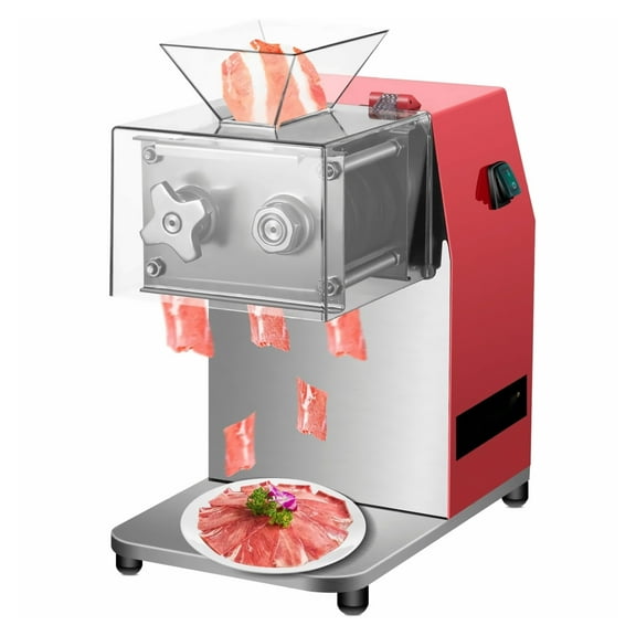 Commercial Meat Cutter 551 Lbs/H, 850W Electric Meat Shredder, 3.5mm Blade Stainless Steel Food Cutter for Beef, Lamb, Chicken, Restaurant & Kitchen