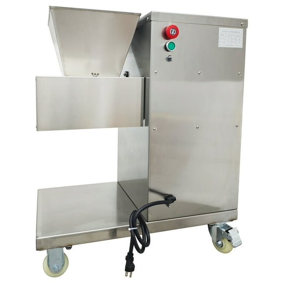 Commercial Meat Slicer Vertical Stainless Steel Meat Cutter Cutting Machine with 4mm Blade