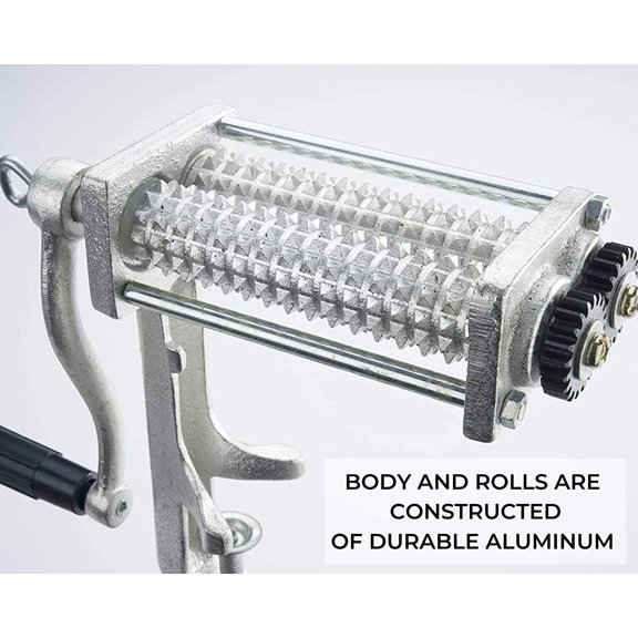 Commercial Meat Tenderizer Cuber Heavy Duty Steak Flatten Tool Meat Grinder Attachment Clamp-on Rolling Cuber for Efficient Meat Tenderizing$$Home Decor, Kitchen, & Other